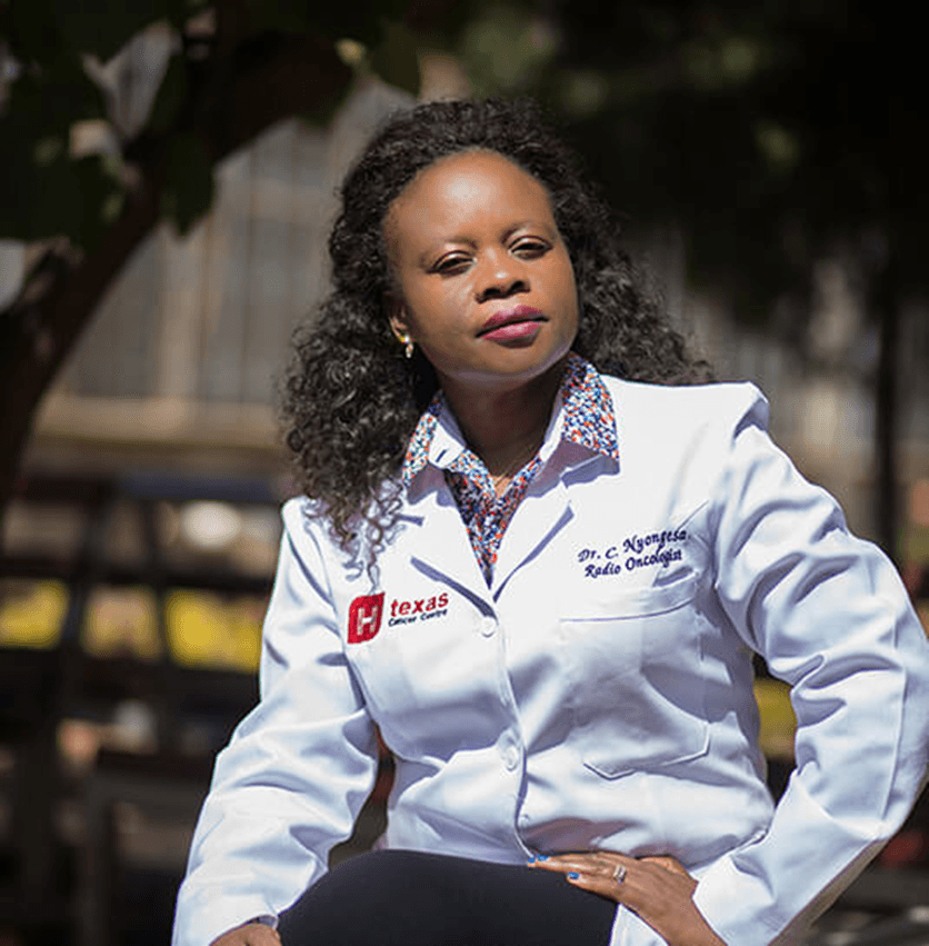 Dr. Catherine Nyongesa at Texas Cancer Center Nairobi, dedicated to improving cancer care in Kenya